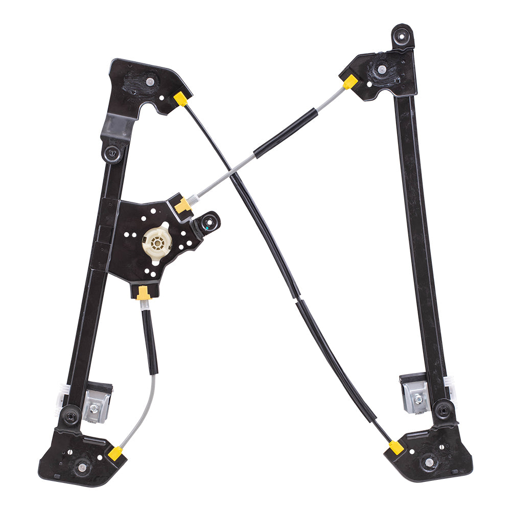 Brock Replacement Passengers Front Power Window Lift Regulator Compatible with 2004-2008 F150 Regular/Crew Cab Pickup Truck 4L3Z1523200CA