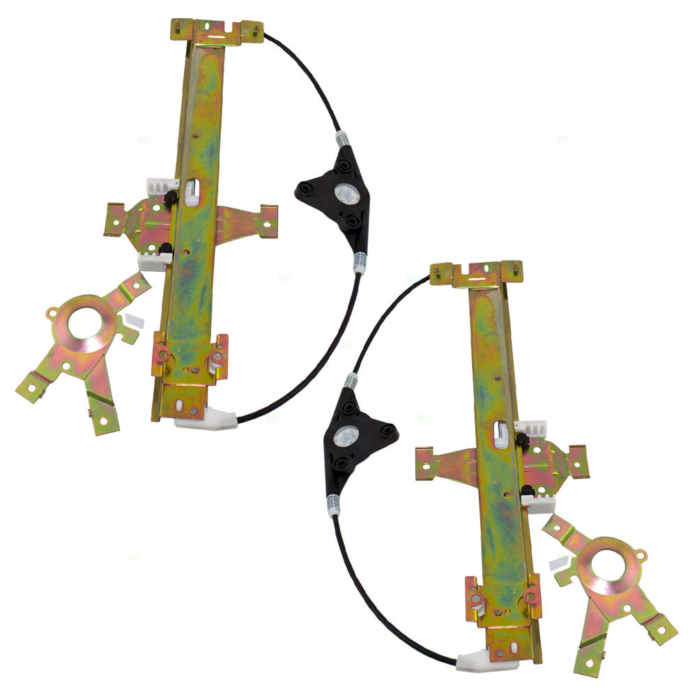 Brock Replacement Driver and Passenger Rear Power Window Lift Regulators Compatible with 1991-1994 Explorer 4 Door F2TZ7827009A F2TZ7827008A