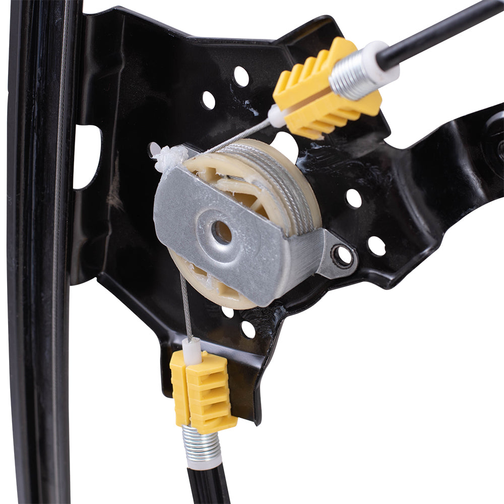 Brock Replacement Drivers Rear Power Window Regulator Compatible with 2004-2008 F150 Crew Cab 2006-2008 Mark LT Pickup Truck