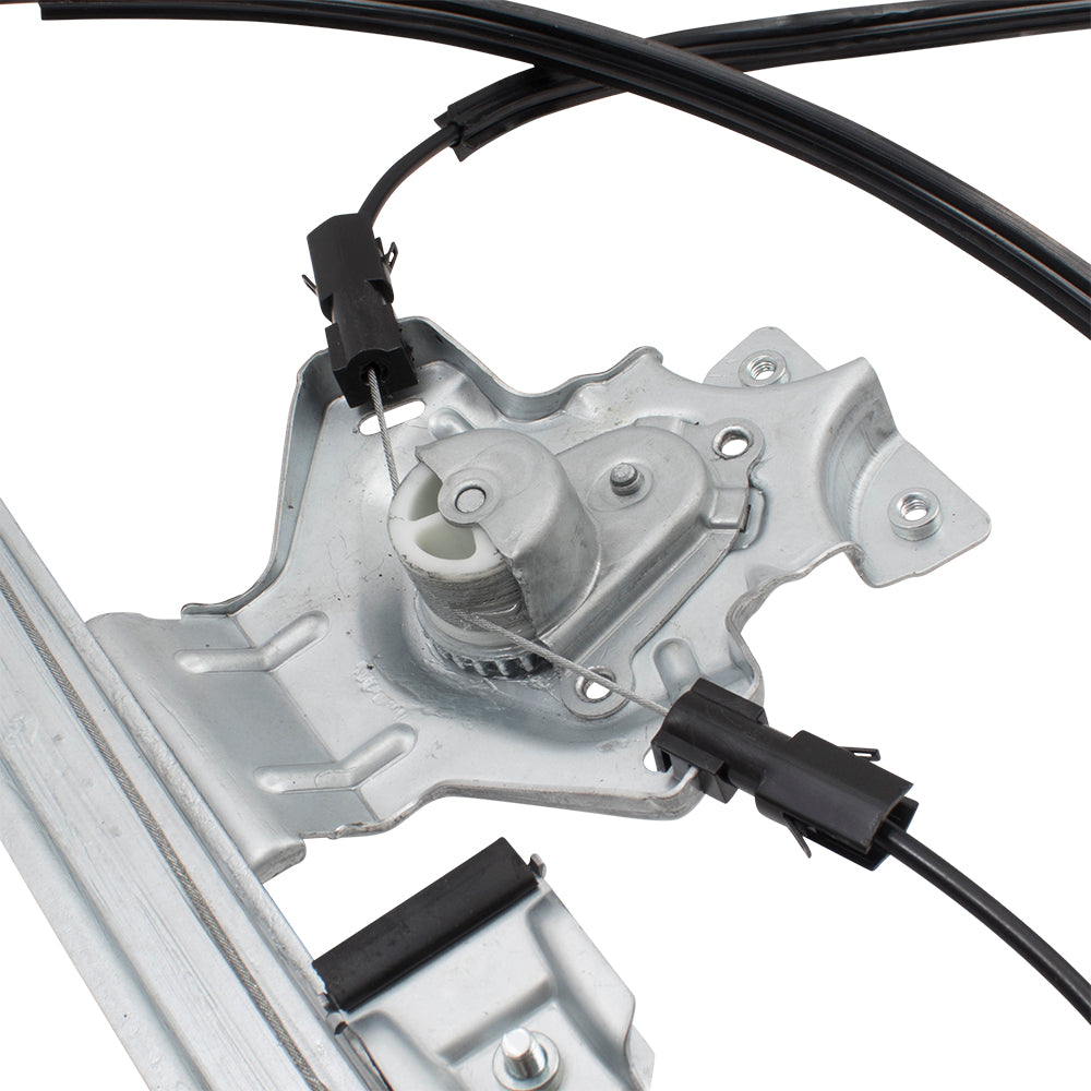 Brock Replacement Drivers Front Manual Window Lift Regulator Compatible with 04-08 F-150 Super Cab Extended Cab Pickup Truck 6L3Z1823201AA