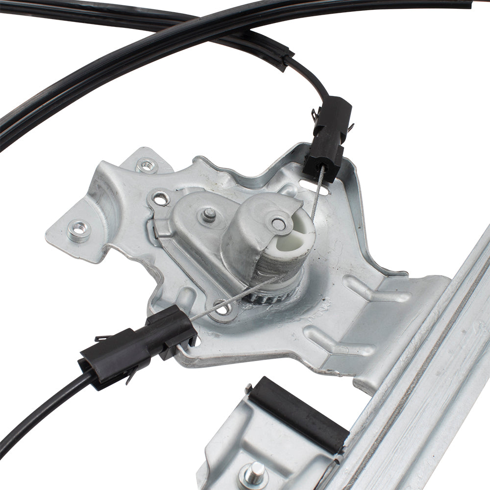 Brock Replacement Passengers Front Manual Window Lift Regulator Compatible with 04-08 F-150 Super Cab Extended Cab Pickup Truck 6L3Z1823200AA