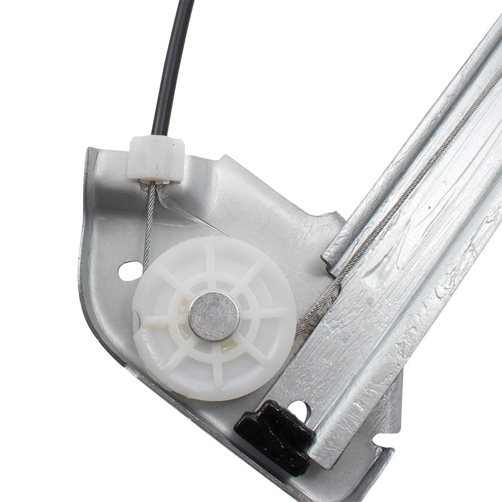 Brock Replacement Passengers Front Manual Window Lift Regulator Compatible with 04-08 F-150 Super Cab Extended Cab Pickup Truck 6L3Z1823200AA