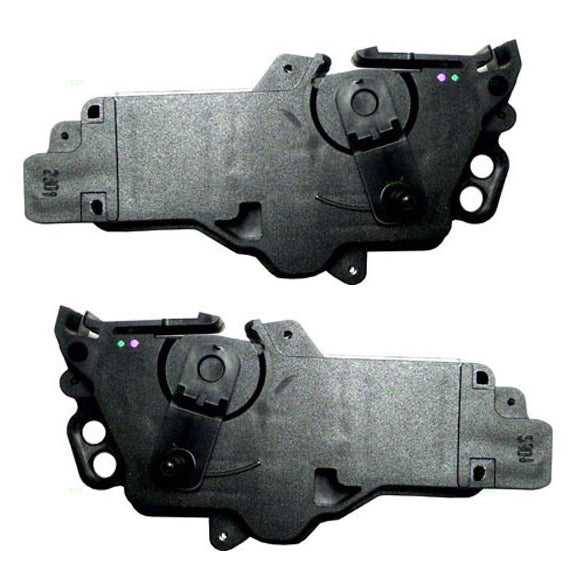 Brock Replacement Driver and Passenger Power Door Lock Actuators Compatible with 1999-2016 F250 F350 F450 Super Duty Pickup Truck