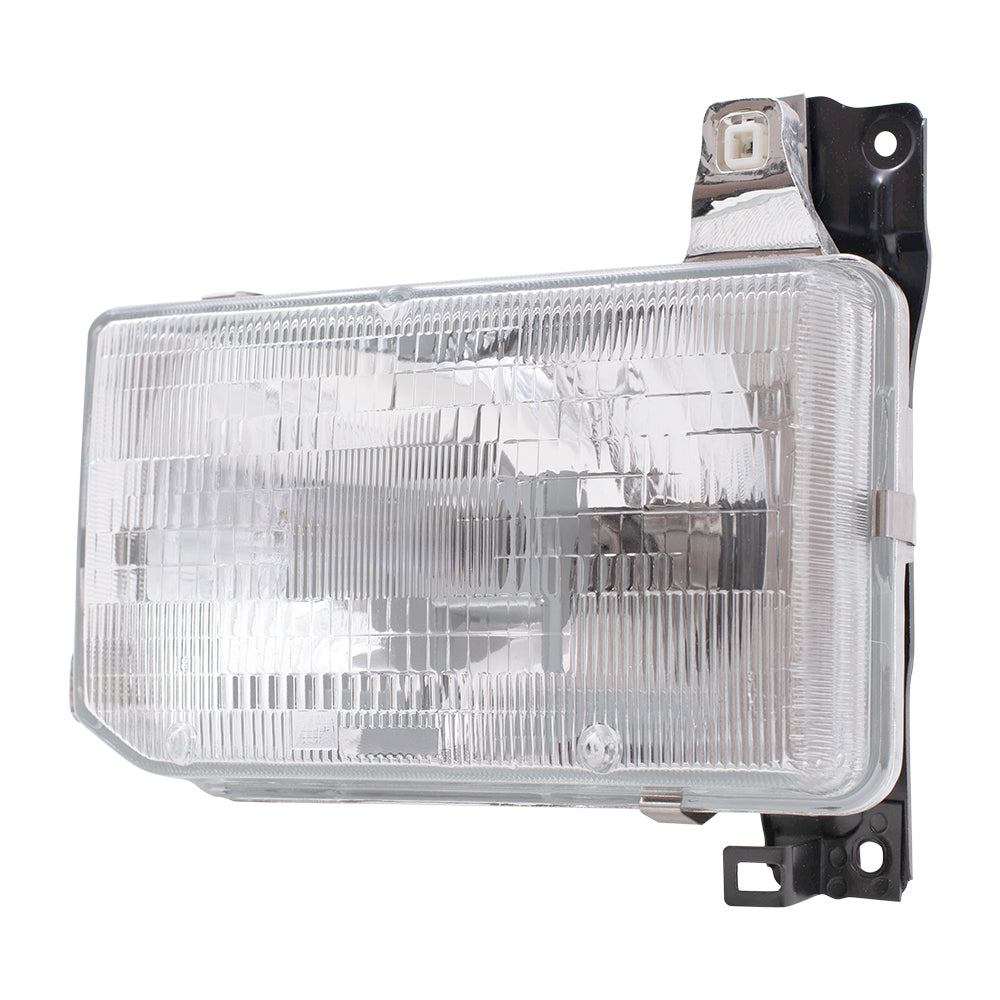 Brock Replacement Drivers Composite Headlight Headlamp Compatible with 87-95 Pathfinder Pickup Truck SUV B6060-41G00