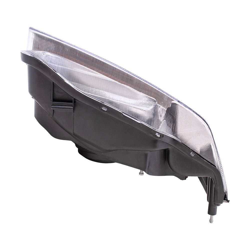 Brock Replacement Drivers Headlight Headlamp with Chrome Bezel Compatible with 00-01 Maxima 26060-2Y925
