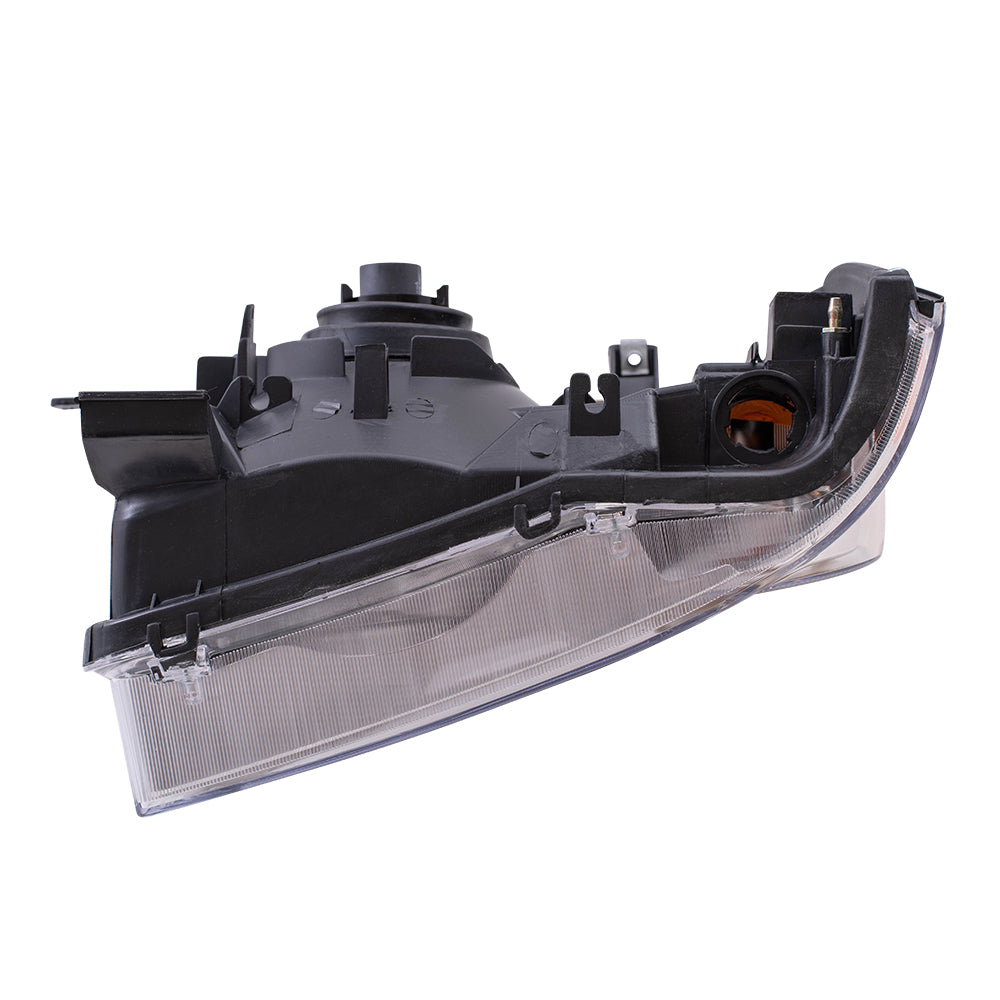 Headlight for 2001-2004 Frontier Chrome w/o Signal/Marker Bulbs Sockets Wiring 260108Z325 Right NI2503130