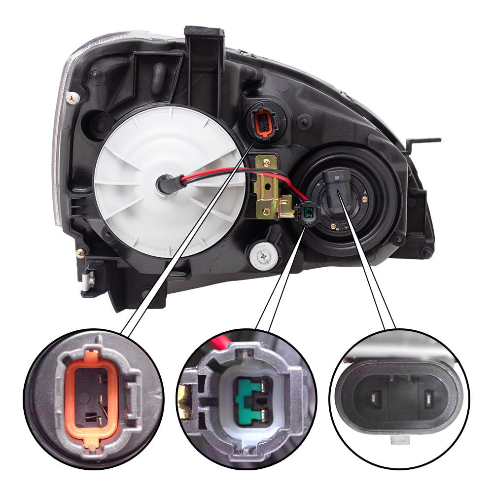 Headlight for 2002-2004 Altima 260603Z626 Left NI2502142