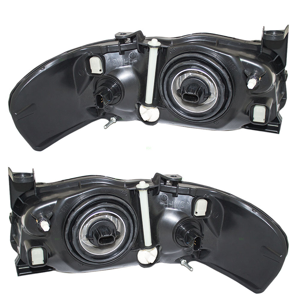 Headlight for 2004-2006 Sentra w/ Black Housing 260606Z825 Set