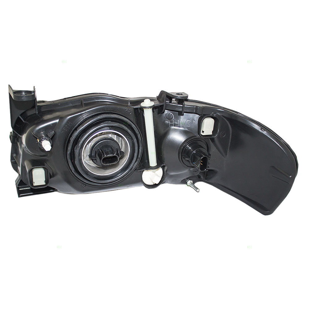 Brock Replacement Passengers Halogen Headlight Headlamp with Black Housing Compatible with 2004-2006 Sentra 26010-6Z825