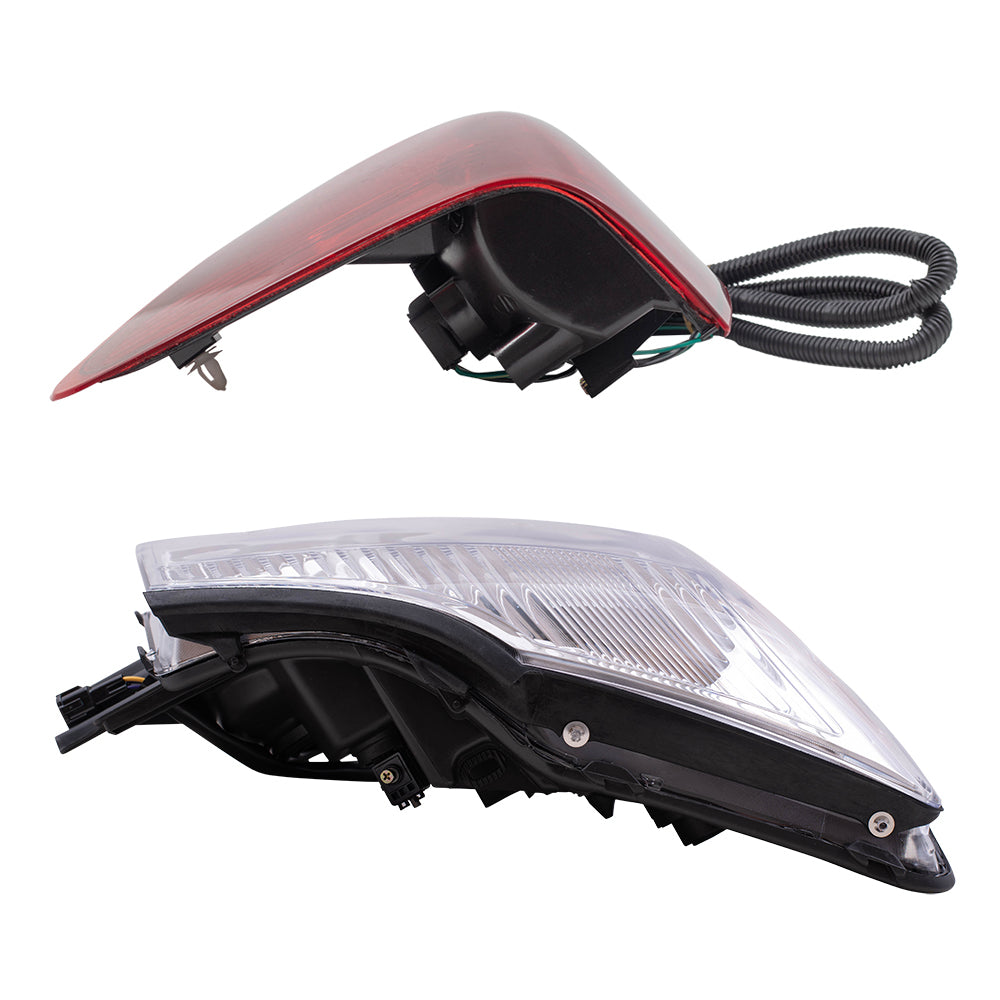 Brock Replacement Headlights with Tail Lights Compatible with 2004 2005 2006 2007 Titan Pickup Truck without Utility Bed
