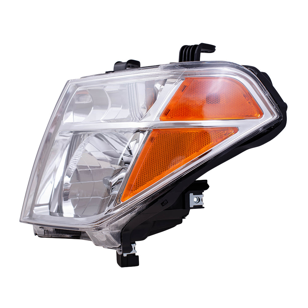 Brock Replacement Drivers Halogen Combination Headlight Headlamp Compatible with 05-07 Pathfinder 05-08 Frontier 26060EA525