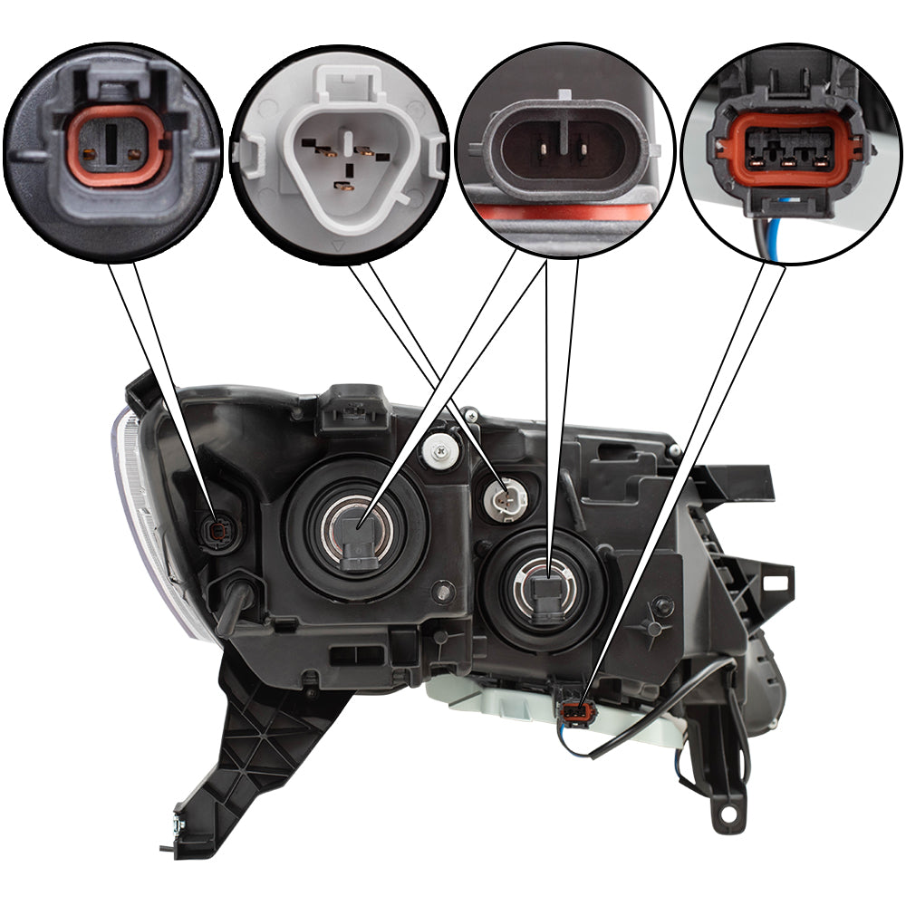 Brock Replacement Driver Halogen Headlight Compatible with 2017 2018 2019 Pathfinder