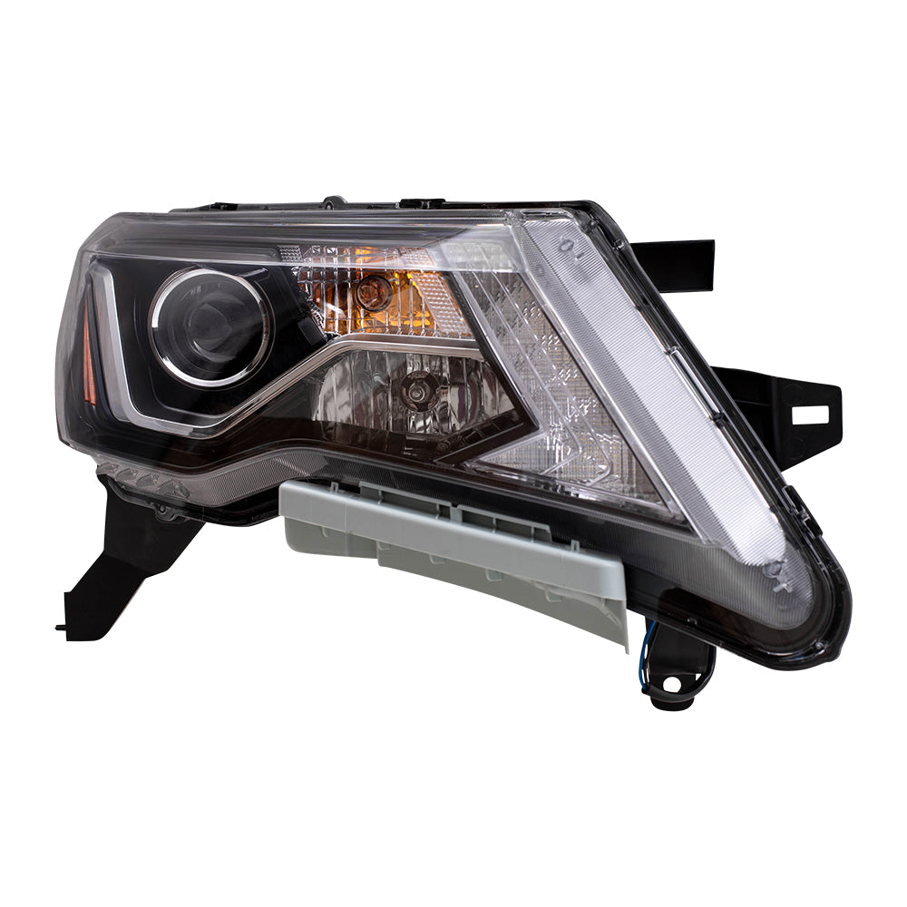 Brock Replacement Passenger Halogen Headlight Compatible with 2017 2018 2019 Pathfinder