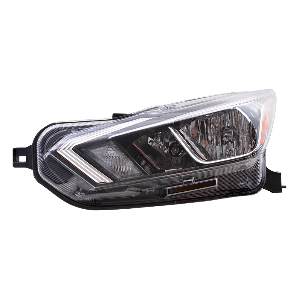 Brock Replacement Driver Side Halogen Combination Headlight Assembly Compatible with 2020 Versa