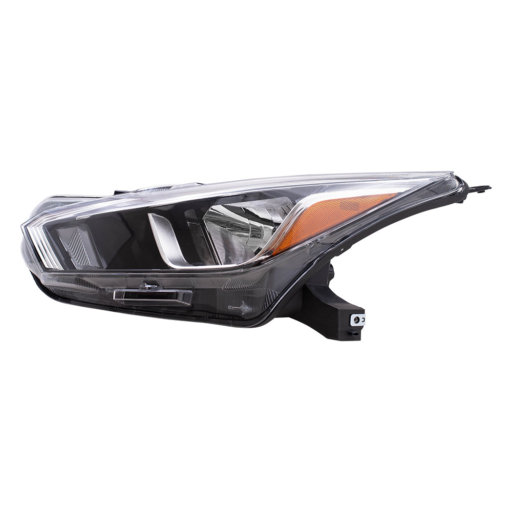 Brock Replacement Driver Side Halogen Combination Headlight Assembly Compatible with 2020 Versa