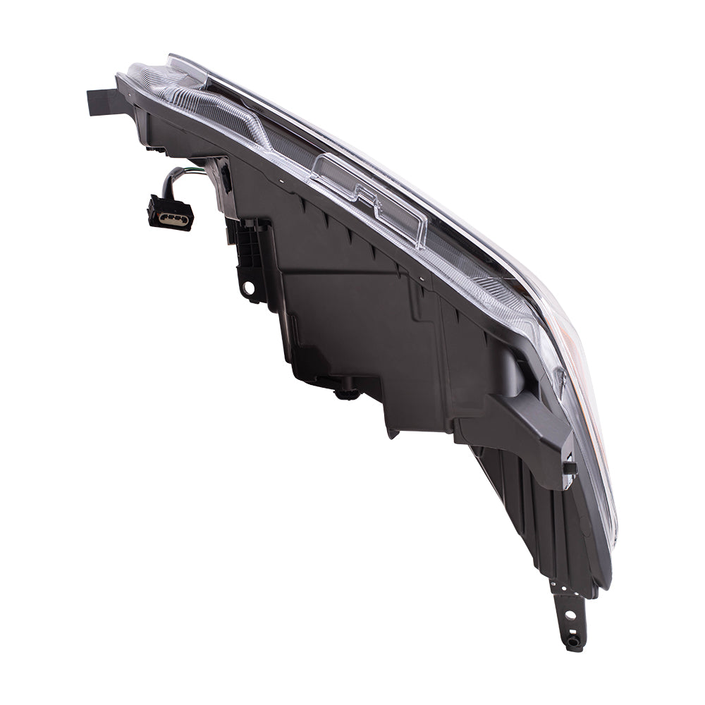 Brock Replacement Driver Side Halogen Combination Headlight Assembly Compatible with 2020 Versa