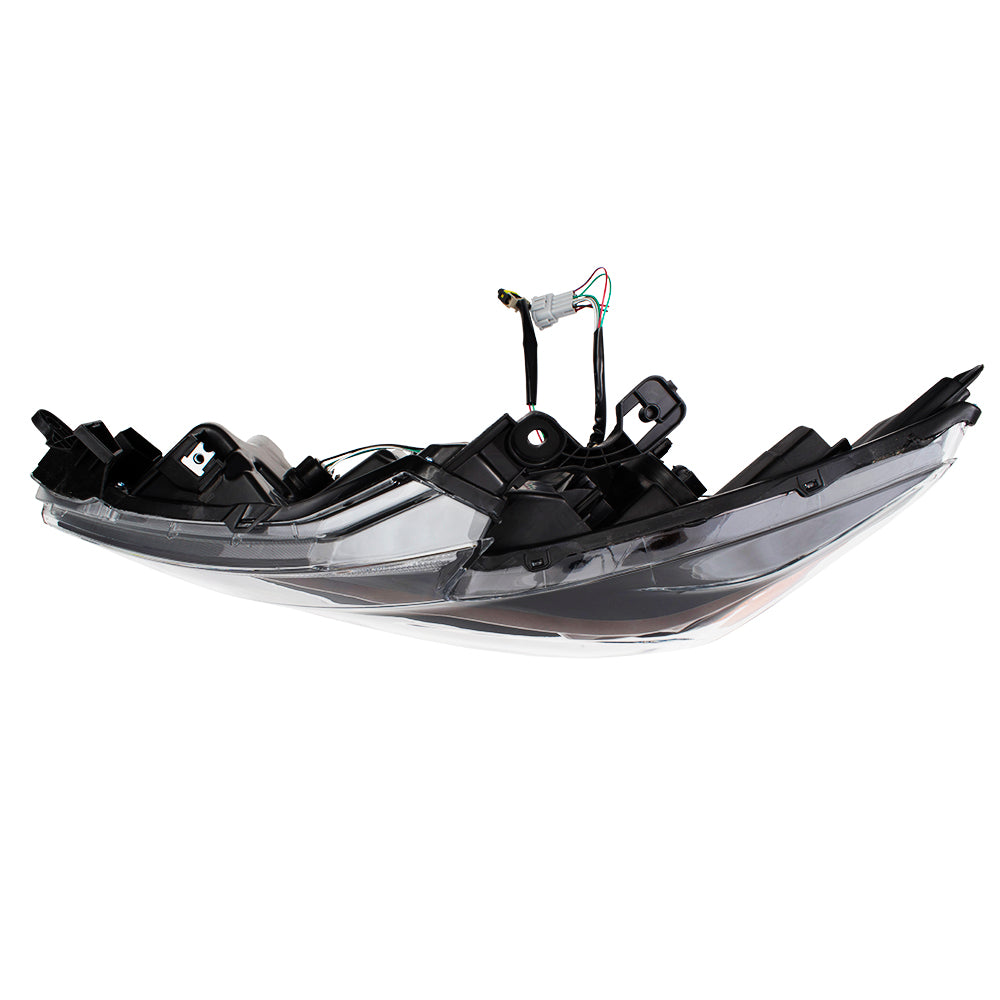 Headlight for 2016-2018 Altima Chrome Housing Clear Lens w/o Sport w/o HID Kit 260609HS9B Left NI2502249