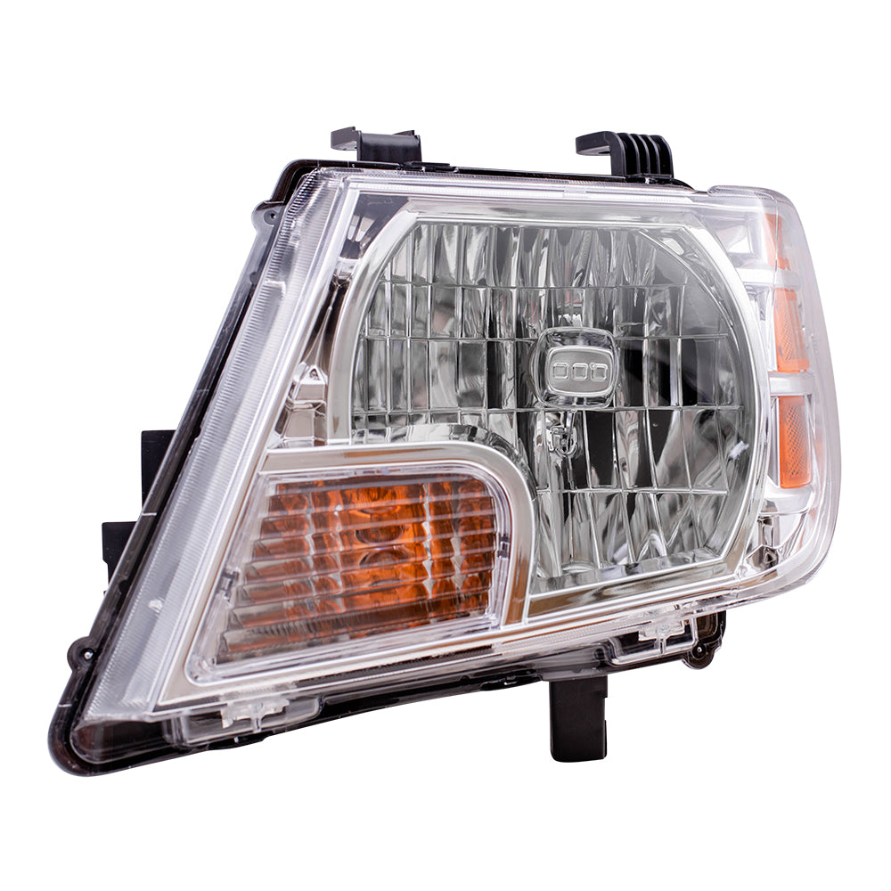 Brock Replacement Drivers Combination Headlight Headlamp Compatible with 09-19 Frontier Pickup Truck 26060Z40B