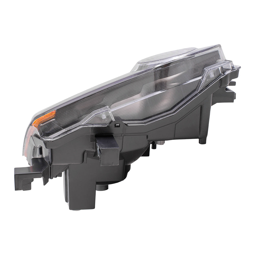 Brock Replacement Passenger Side Halogen Combination Headlight Assembly with Black Bezel Compatible with 2009-2015 Xterra S/X Models