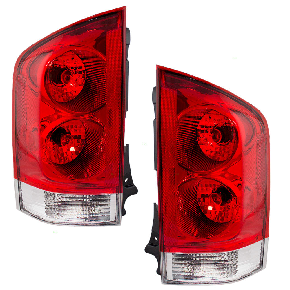 Brock Replacement Driver and Passenger Taillights Tail Lamps Compatible with 05-15 Armada 26555ZC225 26550ZC225
