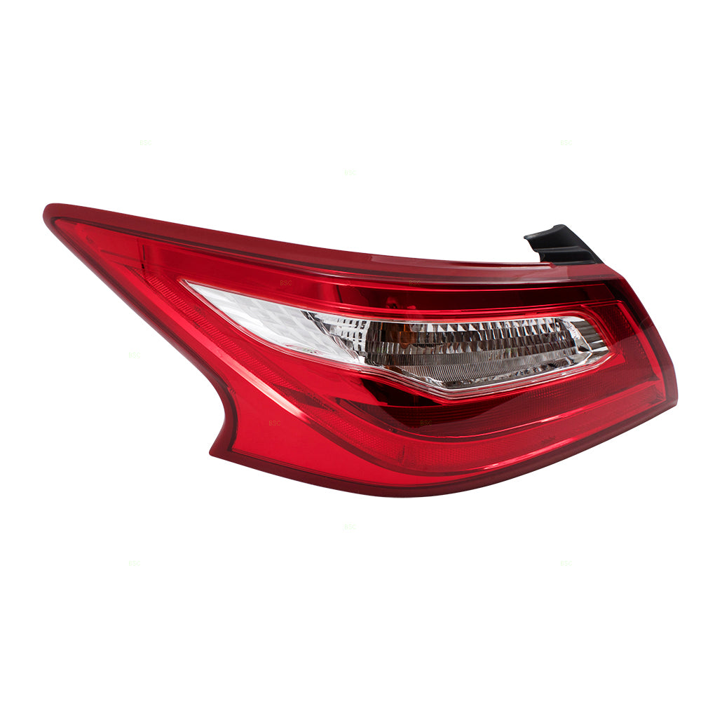 Brock Replacement Pair Set Taillights Tail Lamps Quarter Panel Mounted Compatible with 16-17 Altima Sedan 265559HS0A 265509HS0A