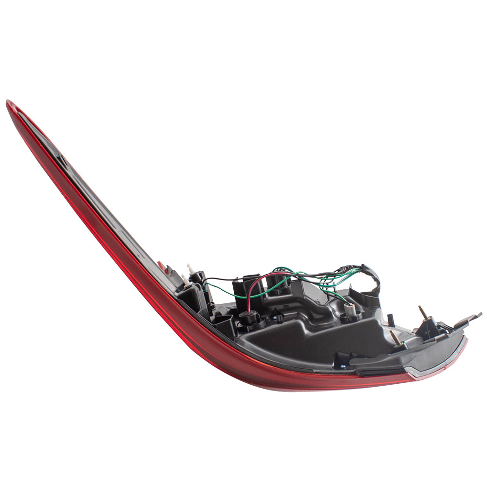 Brock Replacement Drivers Tail Light Quarter Panel Mounted Back Up Left Lamp w/ Smoke Lens Compatible with 2017-2018 Altima 265559HS1A NI2804111