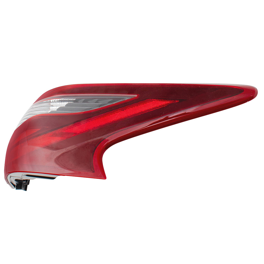 Brock Replacement Passengers Tail Light Quarter Panel Mounted Back Up Right Lamp w/ Smoke Lens Compatible with 2017-2018 Altima 265509HS1A NI2805111
