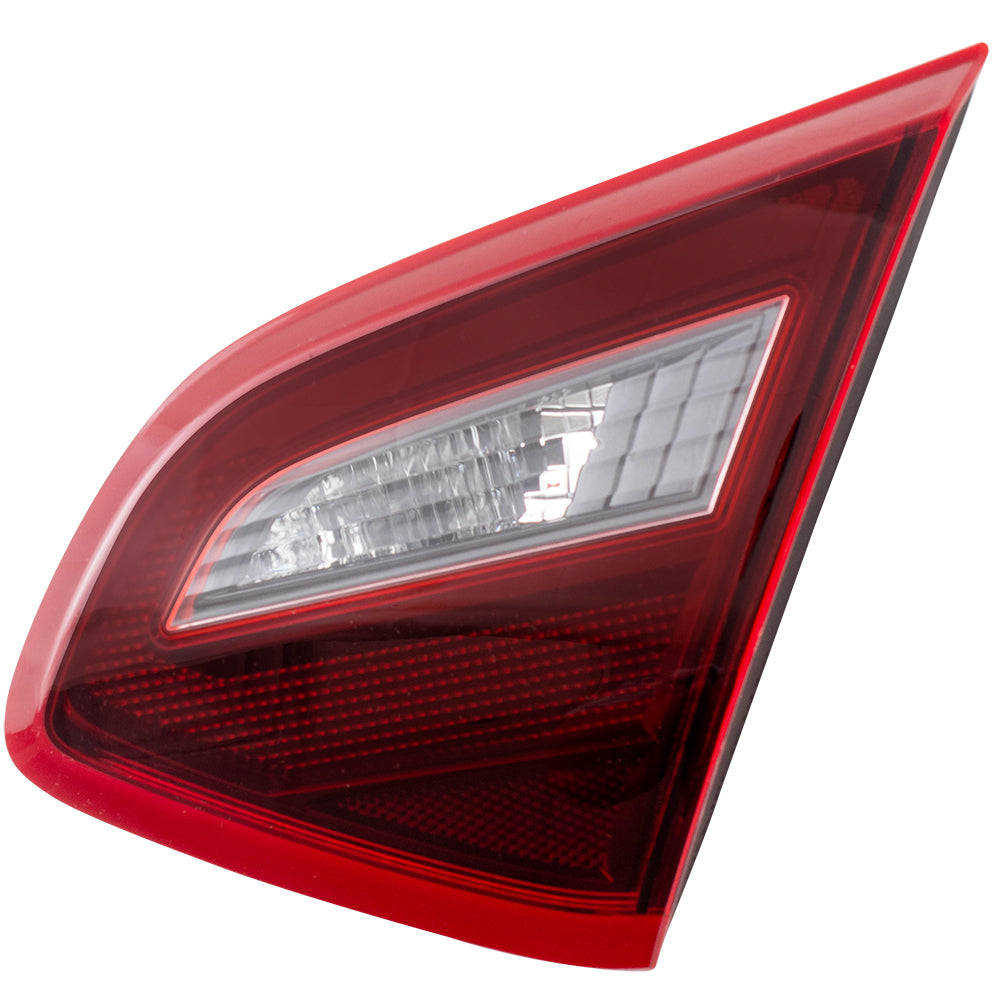 Brock Replacement Passengers Tail Light Lid Mounted Right Back Up Lamp w/ Smoke Lens Compatible with 2017-2018 Altima 26540-9HS1A NI2803112