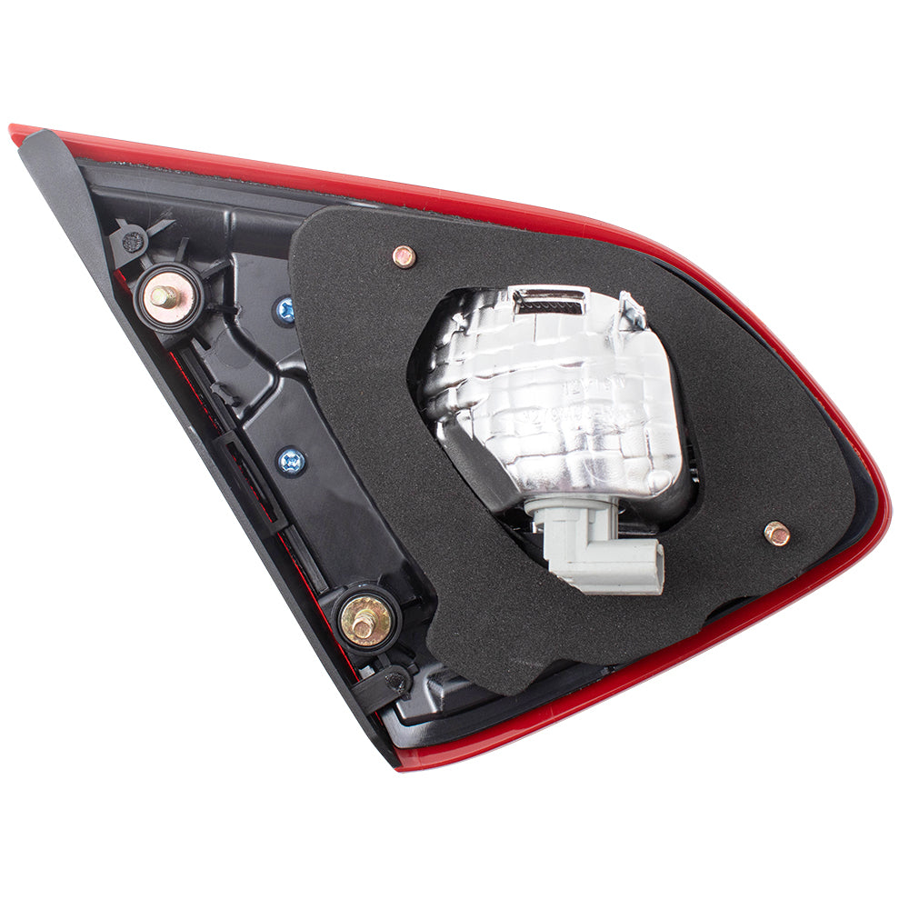 Brock Replacement Passengers Tail Light Lid Mounted Right Back Up Lamp w/ Smoke Lens Compatible with 2017-2018 Altima 26540-9HS1A NI2803112