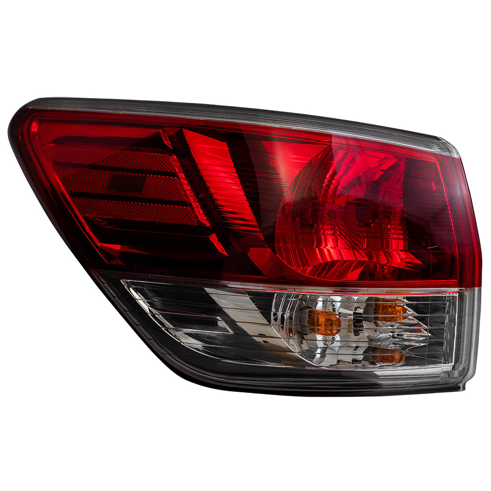 Brock Replacement Tail Light Compatible with 2013-2016 Pathfinder Drivers Quarter Panel Mounted Lamp 265553KA0A 26555-3KA0A