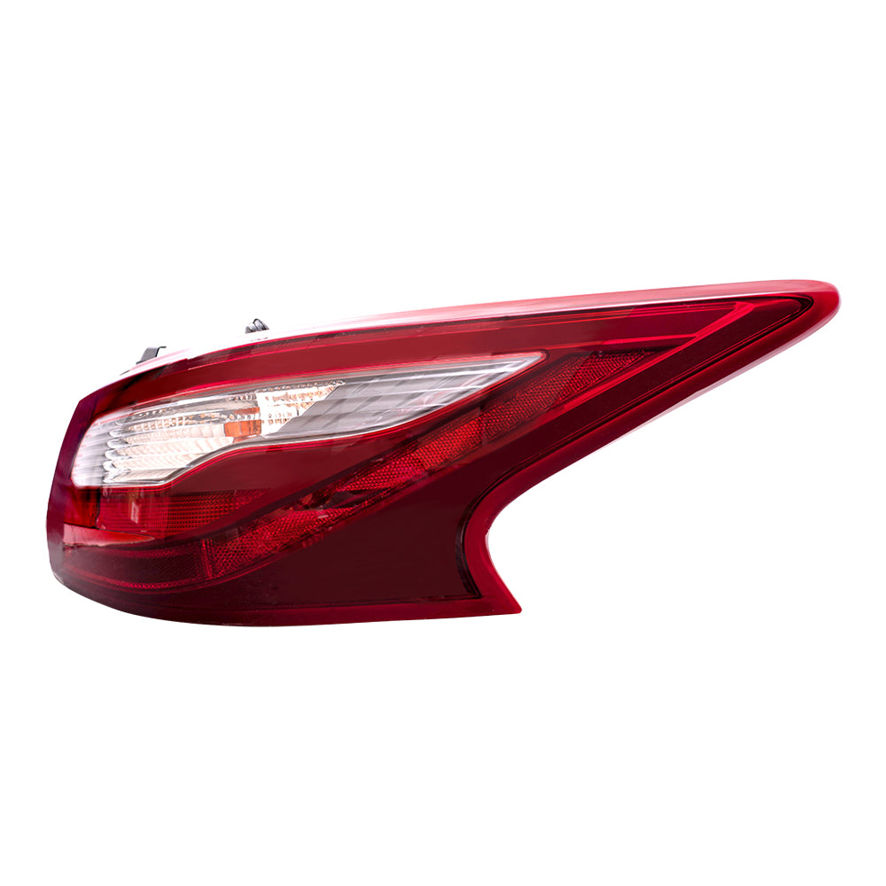 Brock Replacement Passenger Tail Light Quarter Body Mounted without Smoked Lens Compatible with 2018 Altima Sedan