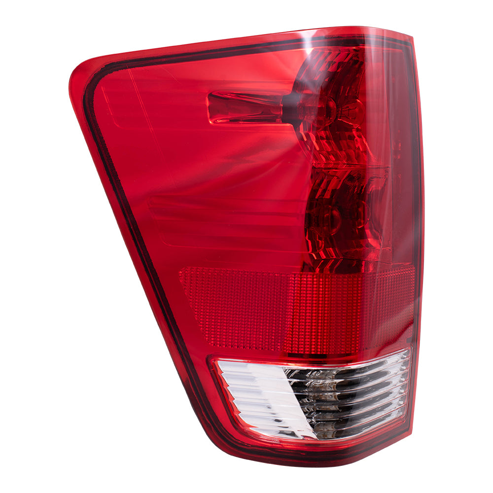 Brock Replacement Drivers Taillight Tail Lamp Compatible with 04-15 Titan Pickup Truck 265557S228