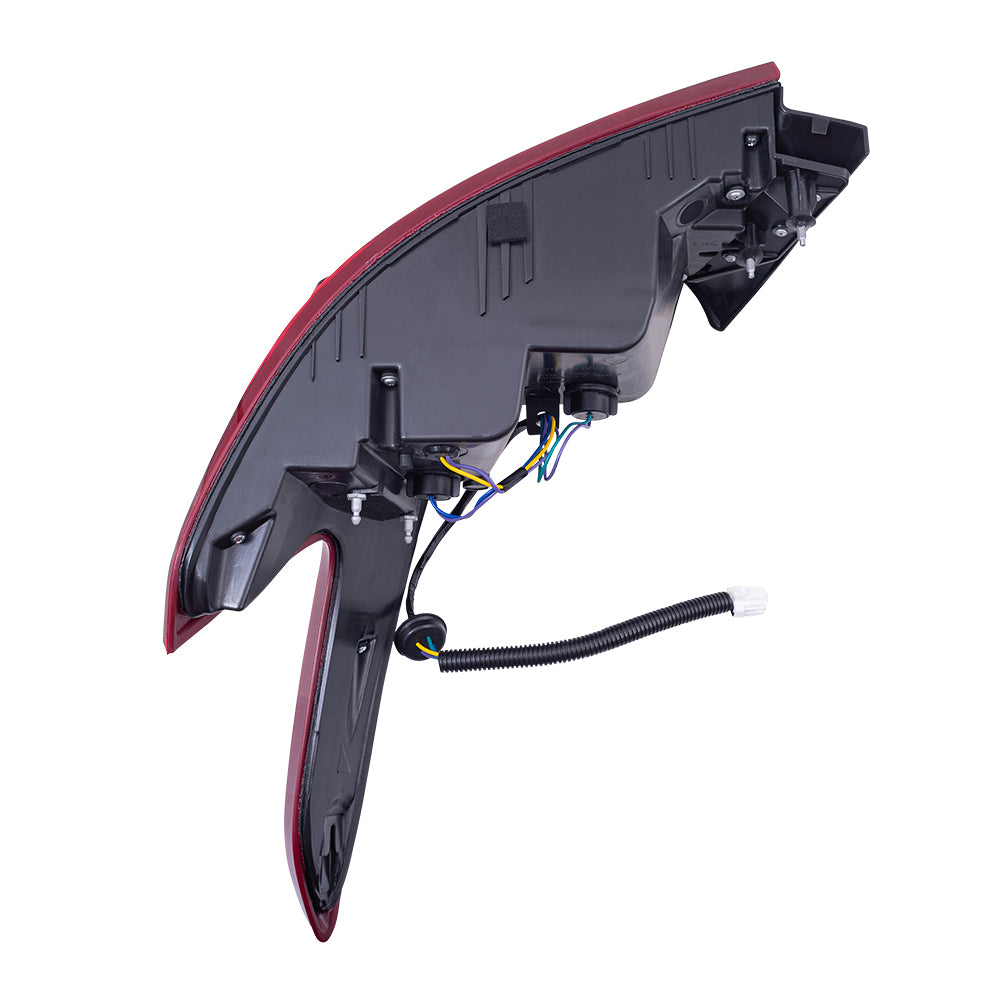 Brock Aftermarket Replacement Driver Left Combination Tail Light Assembly Body Mounted Compatible With 2016-2018 Nissan Maxima