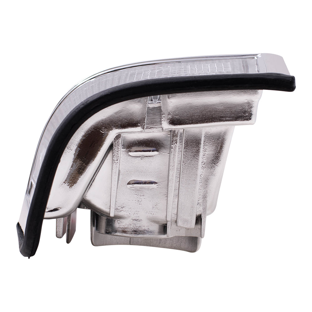 Brock Replacement Drivers Taillight Tail Lamp with Chrome Trim Compatible with 85-86 Pickup Truck 2655580W00