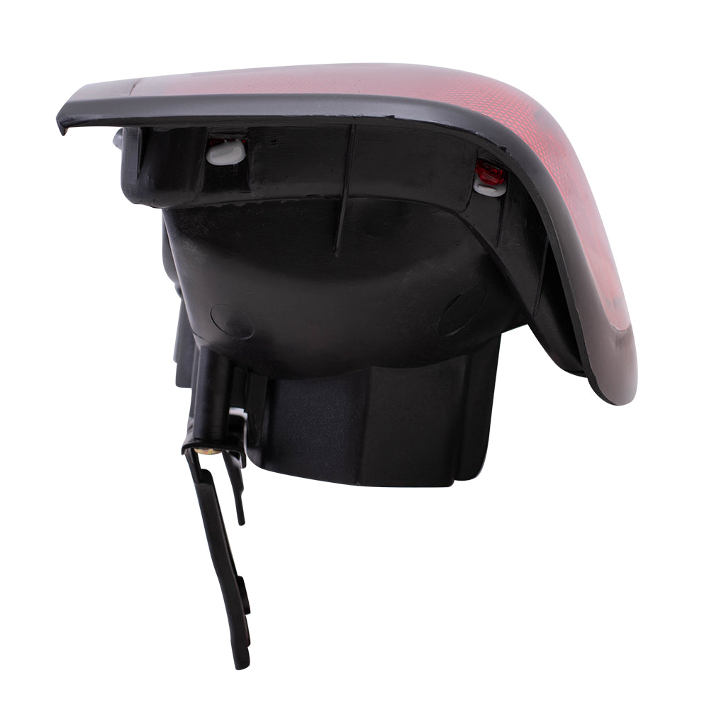 Brock Replacement Drivers Taillight Tail Lamp with Smoke Lens Compatible with 98-04 Frontier Pickup Truck 265597B425