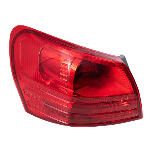 Brock Replacement Drivers Taillight Quarter Panel Mounted Tail Lamp Compatible with 08-13 Rogue SUV 26555JM00A