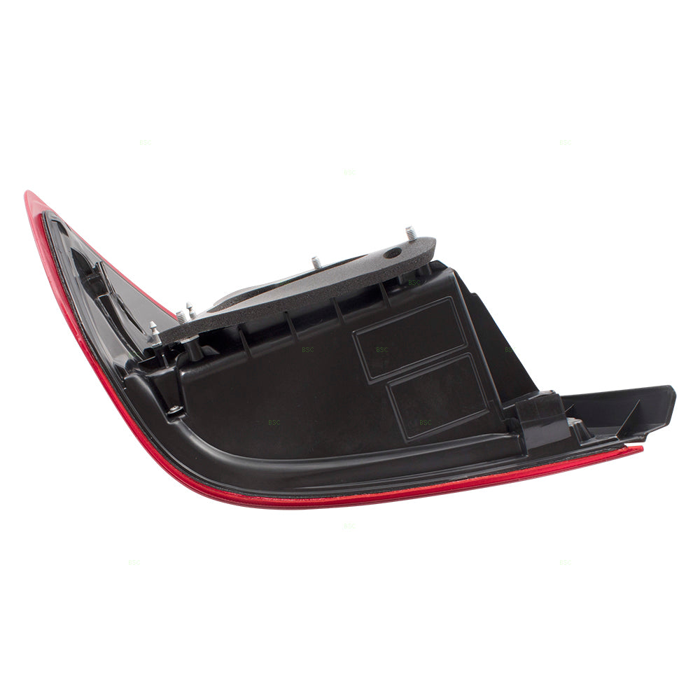 Brock Replacement Pair Set Tail Lights Tail Lamps Compatible with 07-11 Versa Sedan 26555EL30A 26550EL30A