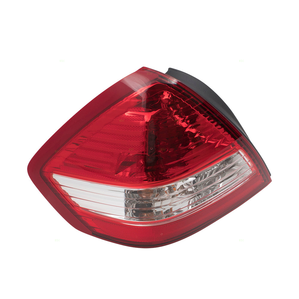 Brock Replacement Drivers Tail Light Tail Lamp Compatible with 07-11 Versa Sedan 26555EL30A NI2800185