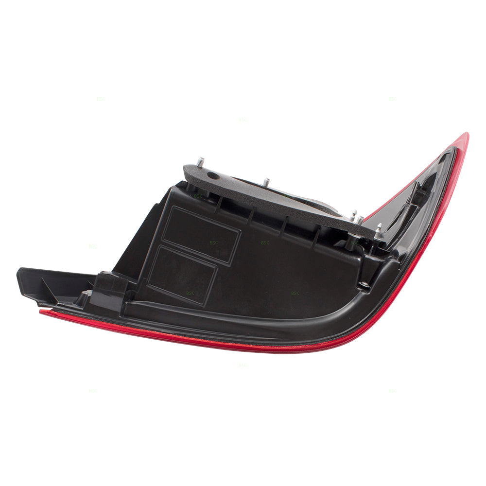 Brock Replacement Drivers Tail Light Tail Lamp Compatible with 07-11 Versa Sedan 26555EL30A NI2800185