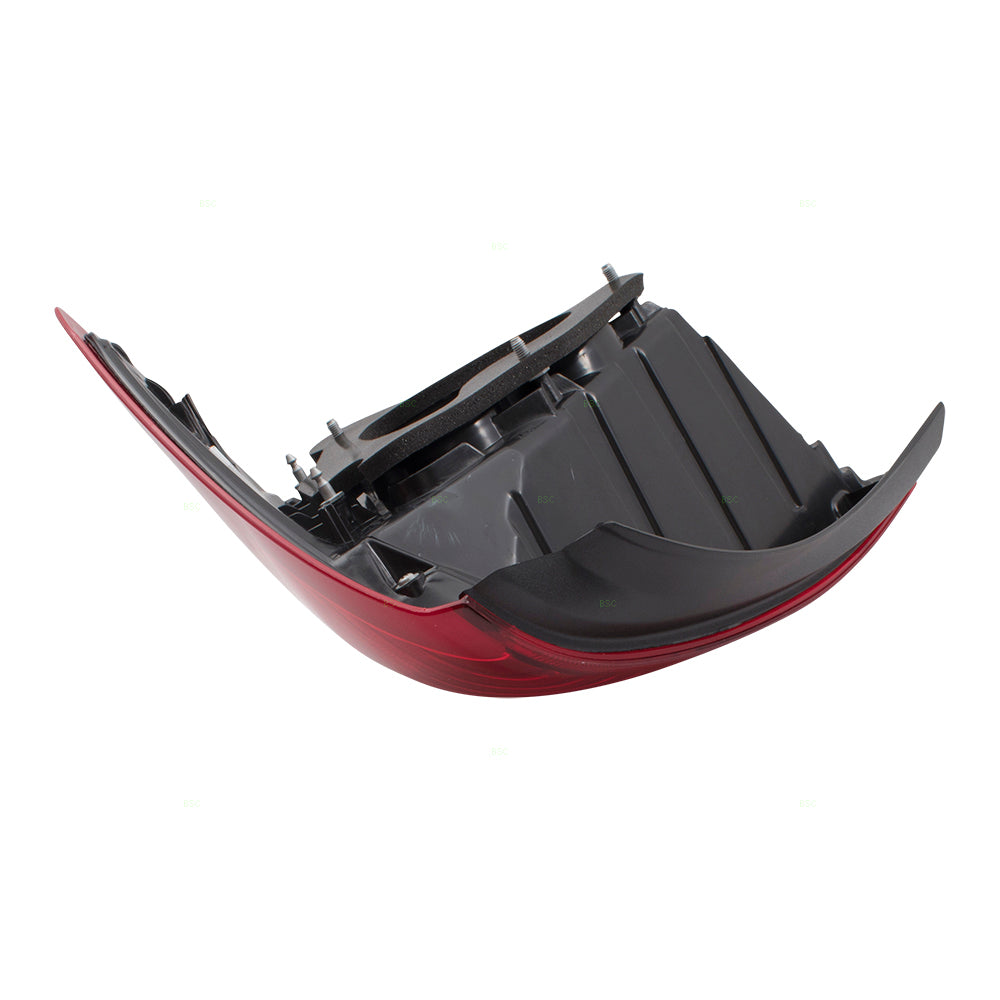 Brock Replacement Drivers Tail Light Tail Lamp Compatible with 07-11 Versa Sedan 26555EL30A NI2800185