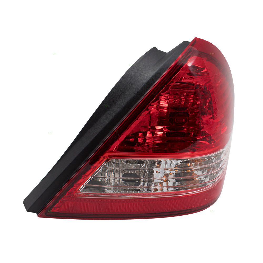 Brock Replacement Passengers Tail Light Tail Lamp Compatible with 07-11 Versa Sedan 26550EL30A NI2801185