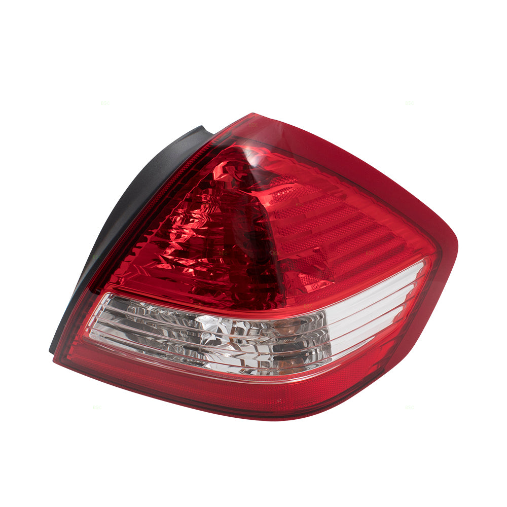 Brock Replacement Passengers Tail Light Tail Lamp Compatible with 07-11 Versa Sedan 26550EL30A NI2801185