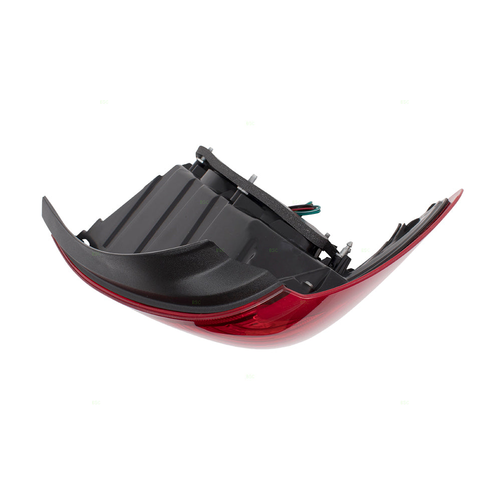 Brock Replacement Passengers Tail Light Tail Lamp Compatible with 07-11 Versa Sedan 26550EL30A NI2801185