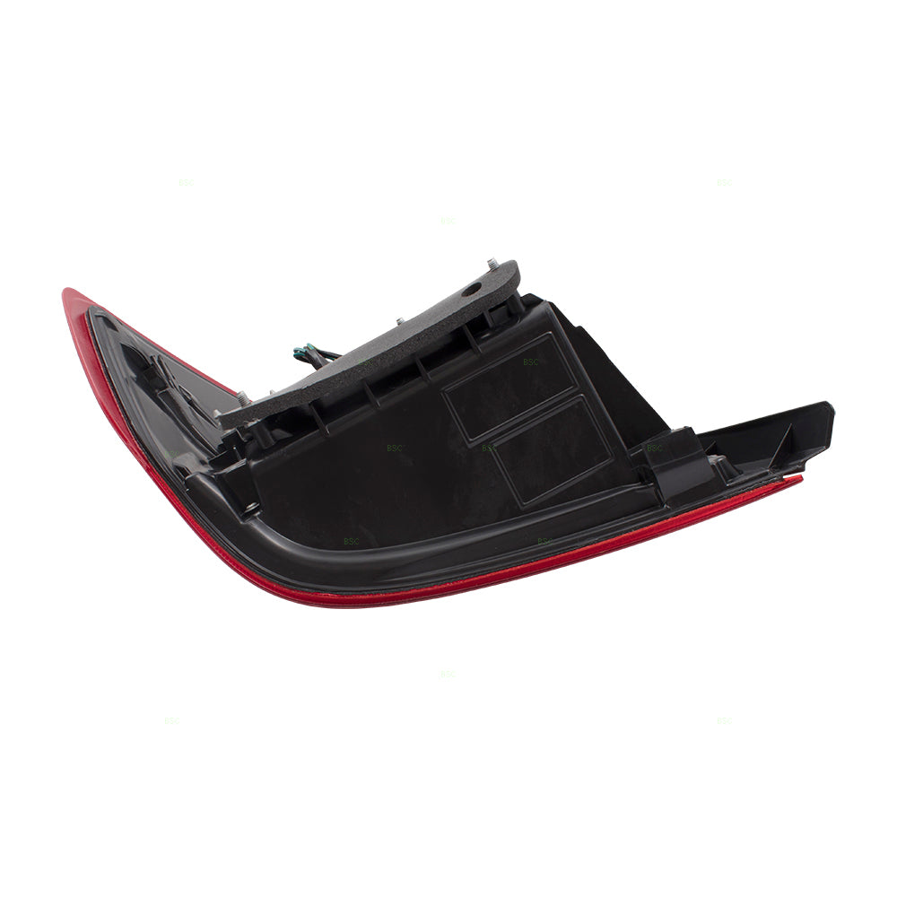Brock Replacement Passengers Tail Light Tail Lamp Compatible with 07-11 Versa Sedan 26550EL30A NI2801185