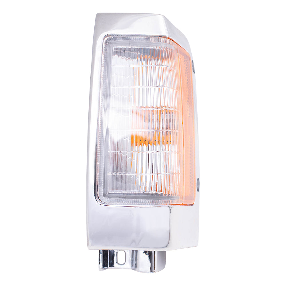 Park/Signal/Side Marker for 1990-1994 D21 Chrome Bezel for 1995-1997 Pickup B611588G00 Left NI2550107