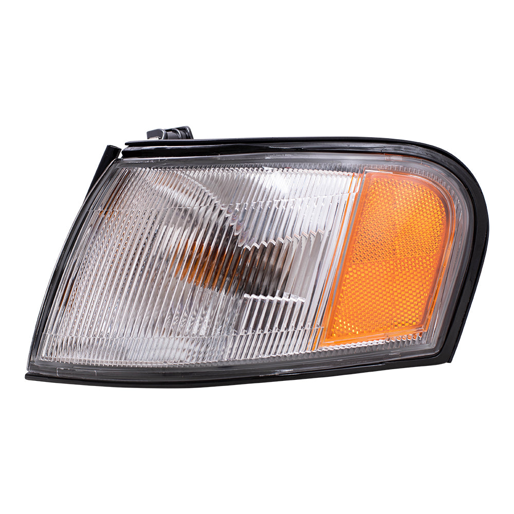 Brock Replacement Drivers Park Signal Corner Marker Light Lamp Lens Compatible with 95-99 Sentra 26120-1M325