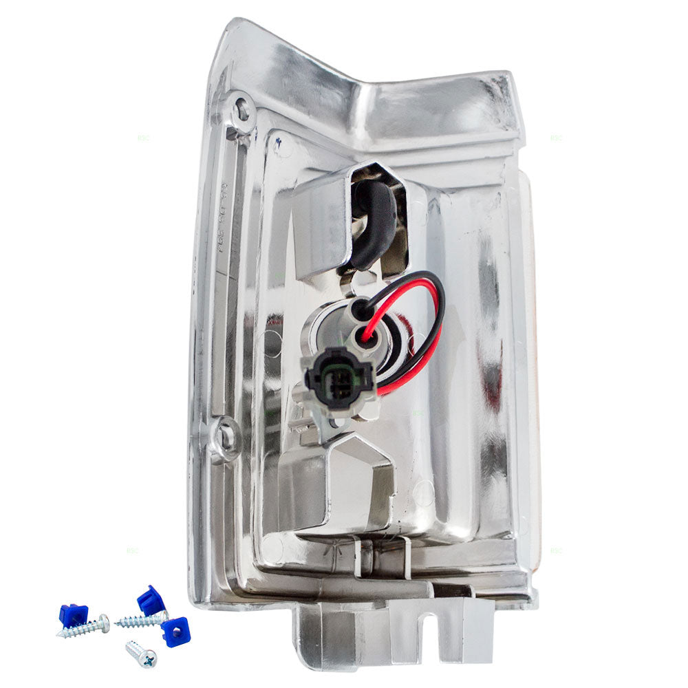 Park/Signal/Side Marker for 1993-1995 Pathfinder Chrome Trim for B611560G00 Left NI2550125