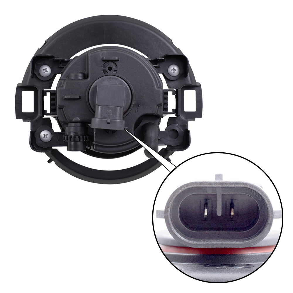 Fog Light for 2010-2019 Frontier L=R w/ Plastic Bumper for 2005-2015 Xterra 26150EA025 NI2590102