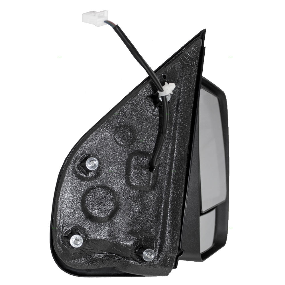 Brock Aftermarket Replacement Passenger Right Power Mirror Textured Black Foldaway without Heat-Towing Package Compatible with 2012-2018 Nissan NV1500