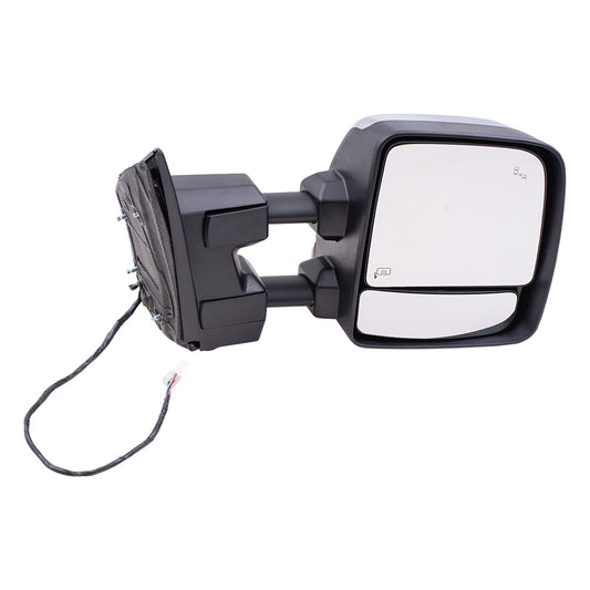 Power Towing Mirror for 2017-2019 TITAN Blind Spot Detection Turn Signal Indicator Puddle Lamp Heated for 2016-2019 TITAN XD 96301EZ91E Right NI1321309